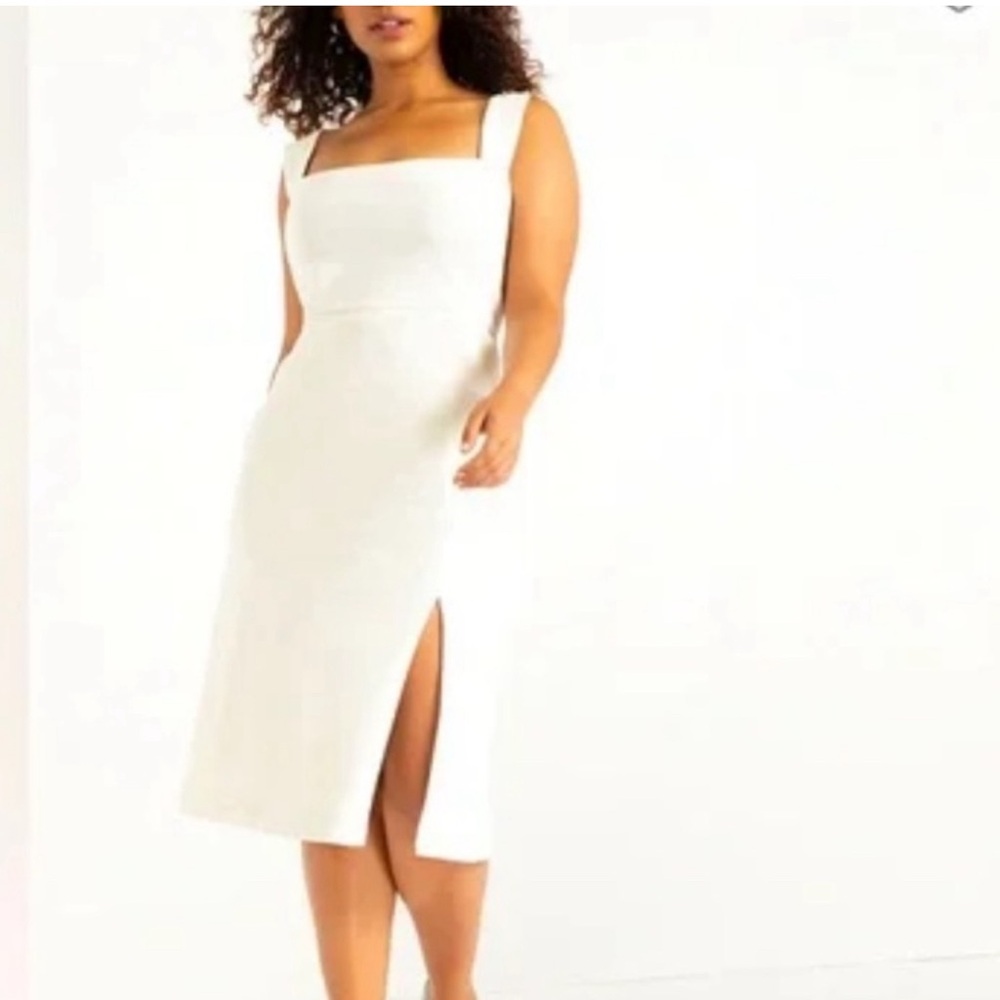Eloquii White Occassion Sleeveless Dress NWT Size 18